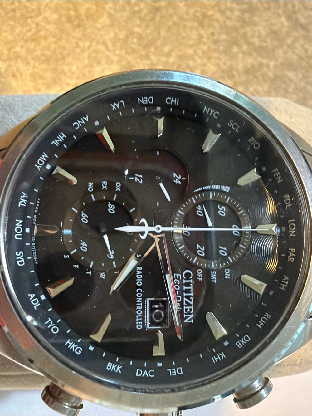 Citizen Men's Black Dial Multifunction Radio-Controlled Watch